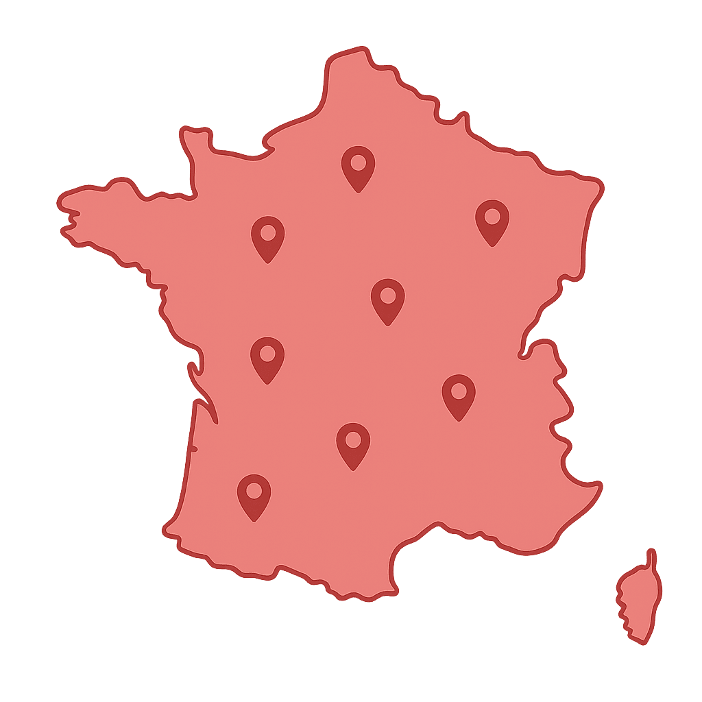 Carte de la france