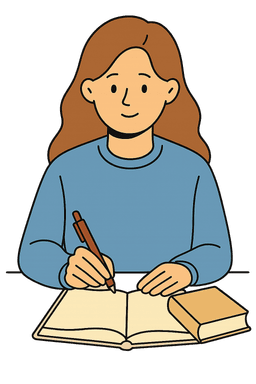 Fille qui etudie